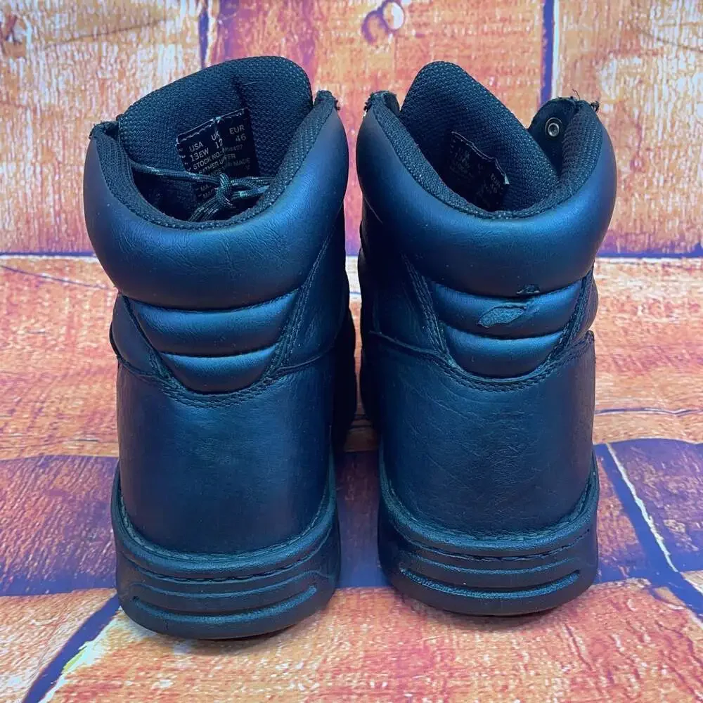 Wolverine Men's DuraShocks Lace-to-Toe Opanka Work Boots Black Size 13EW